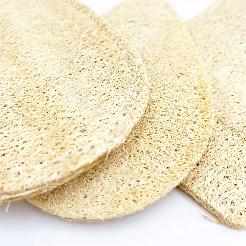 100% Natural Loofah Sponge Exfoliating Facial Body Scrubbers Pad Loofa Sponges Brush Scrub Cleansing