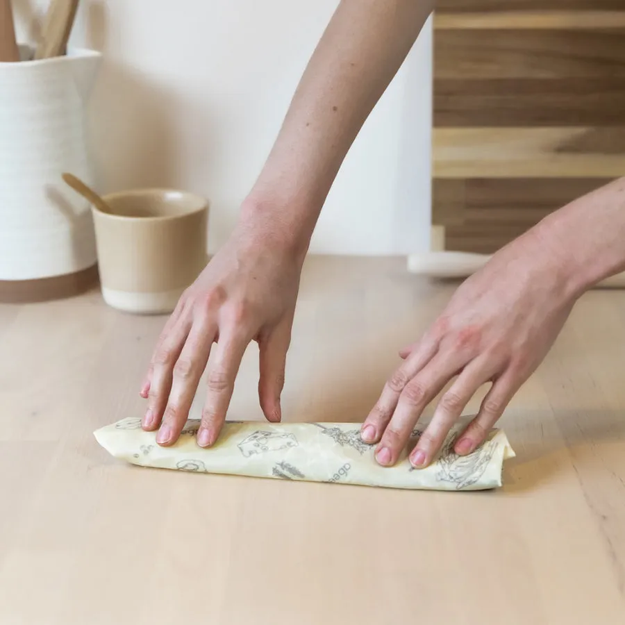 Abeego - 1 Small Rectangle Beeswax Food Wrap