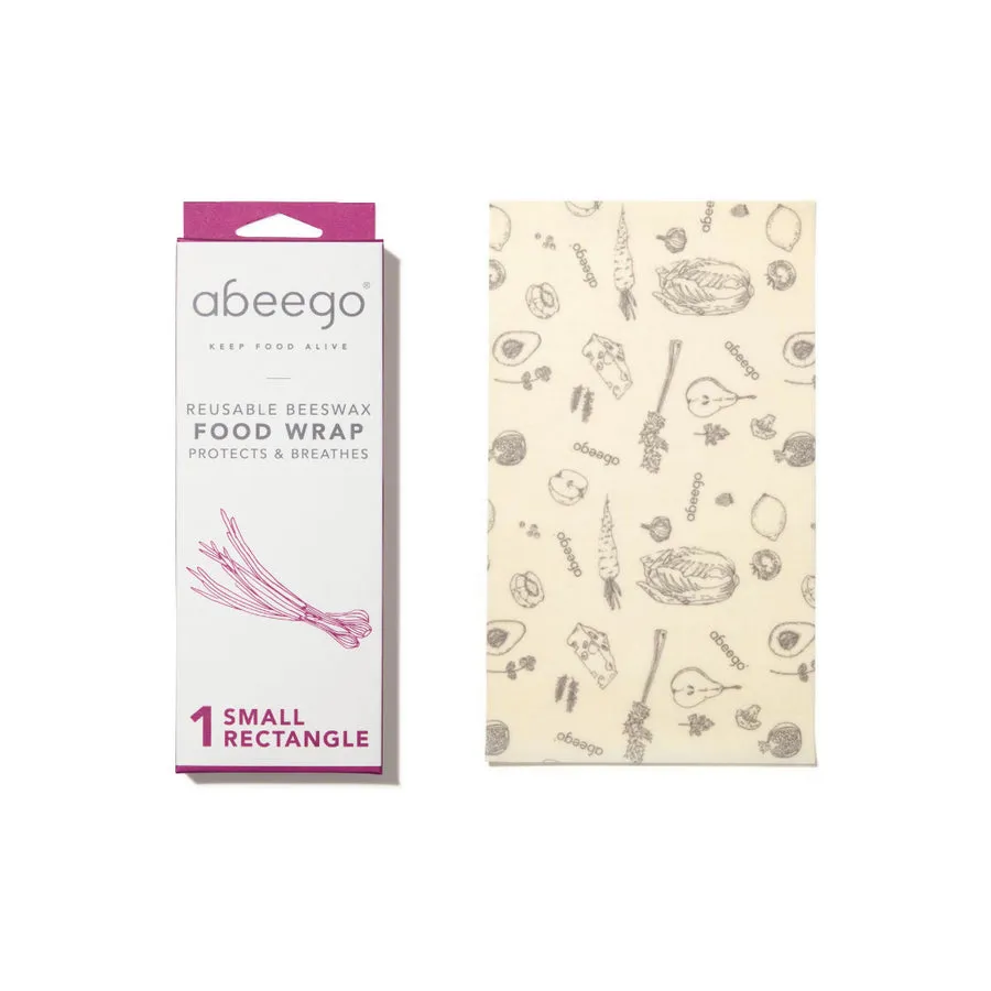 Abeego - 1 Small Rectangle Beeswax Food Wrap