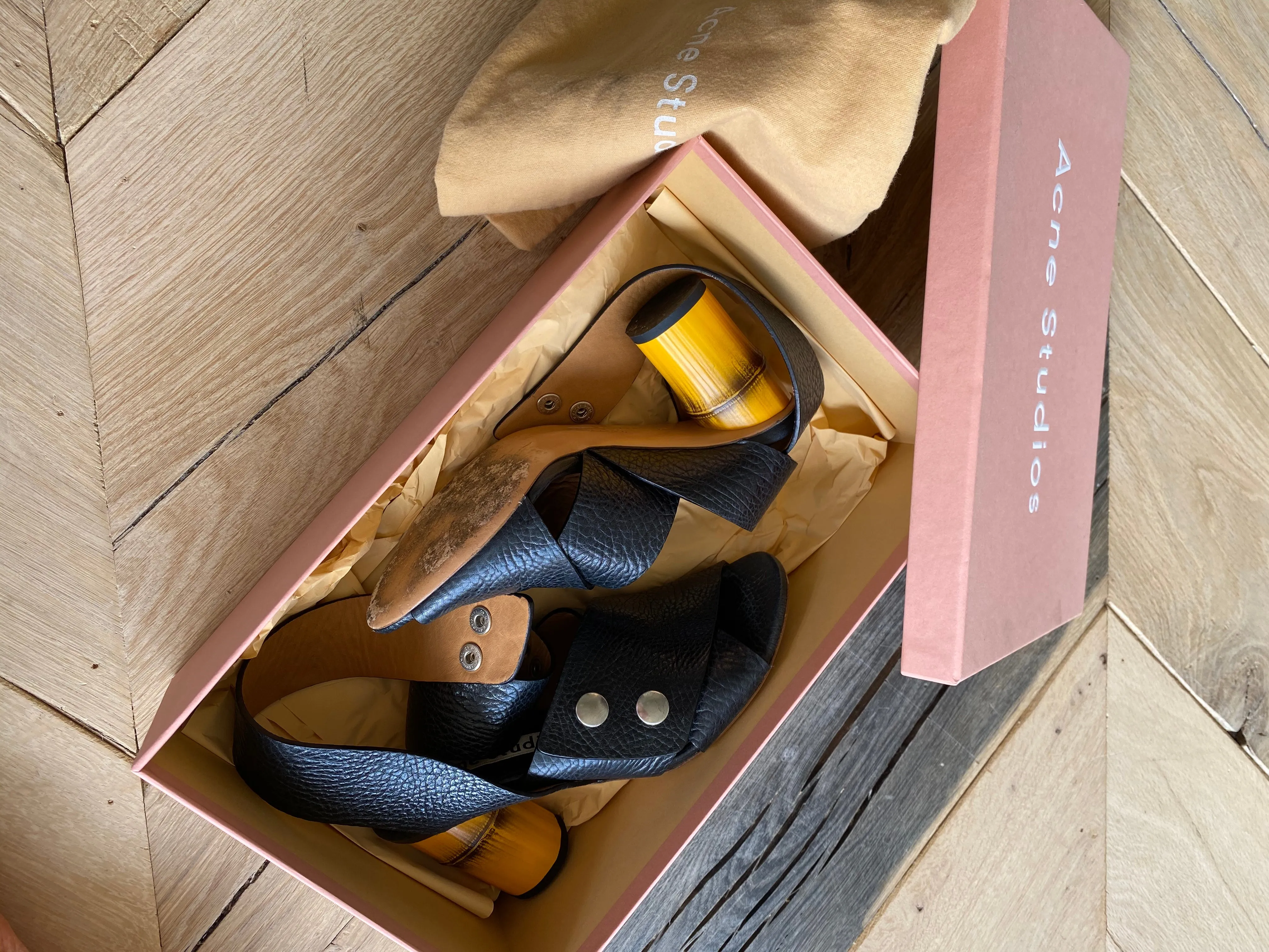 ACNE STUDIOS bamboo sandals