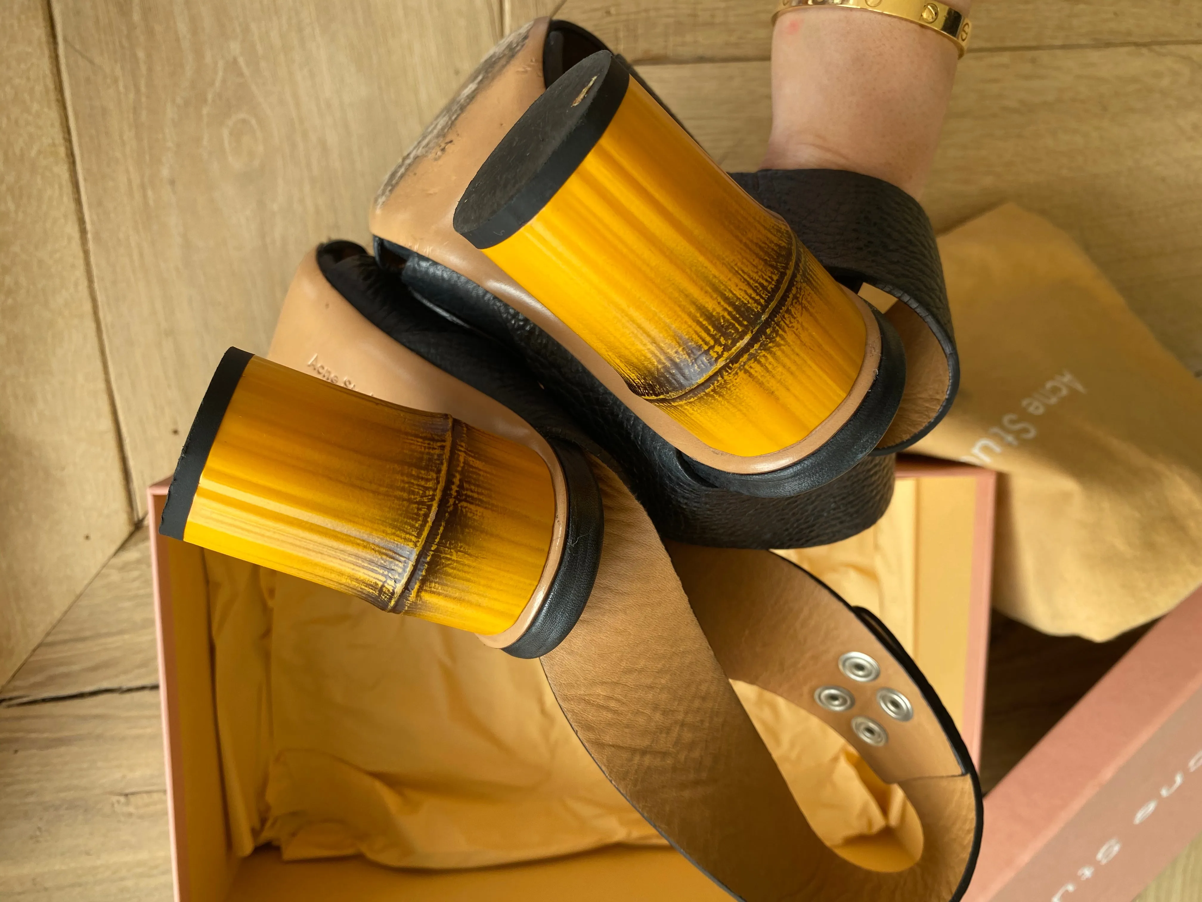 ACNE STUDIOS bamboo sandals