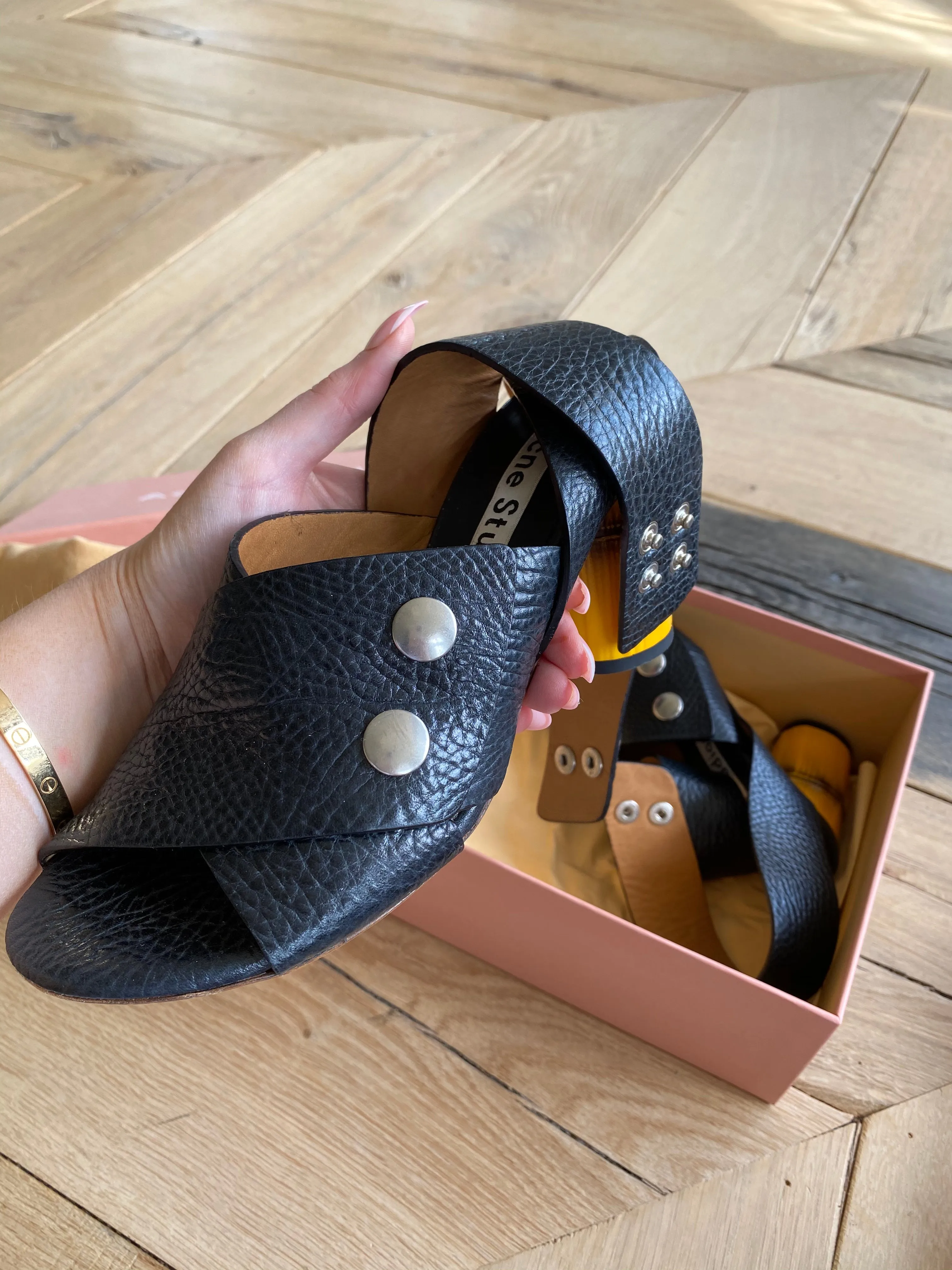 ACNE STUDIOS bamboo sandals