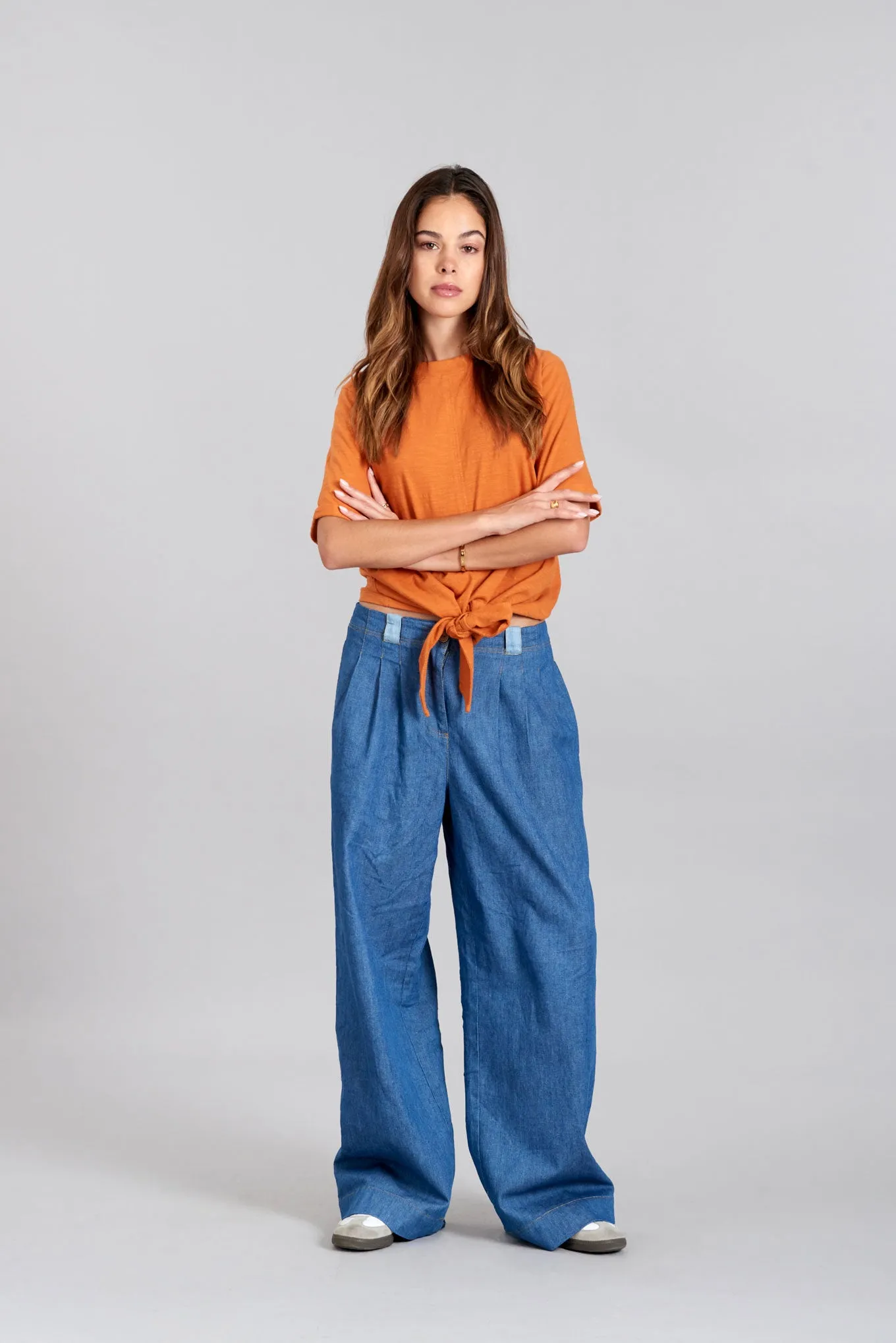 ANISA - Organic Cotton Top Burnt Orange