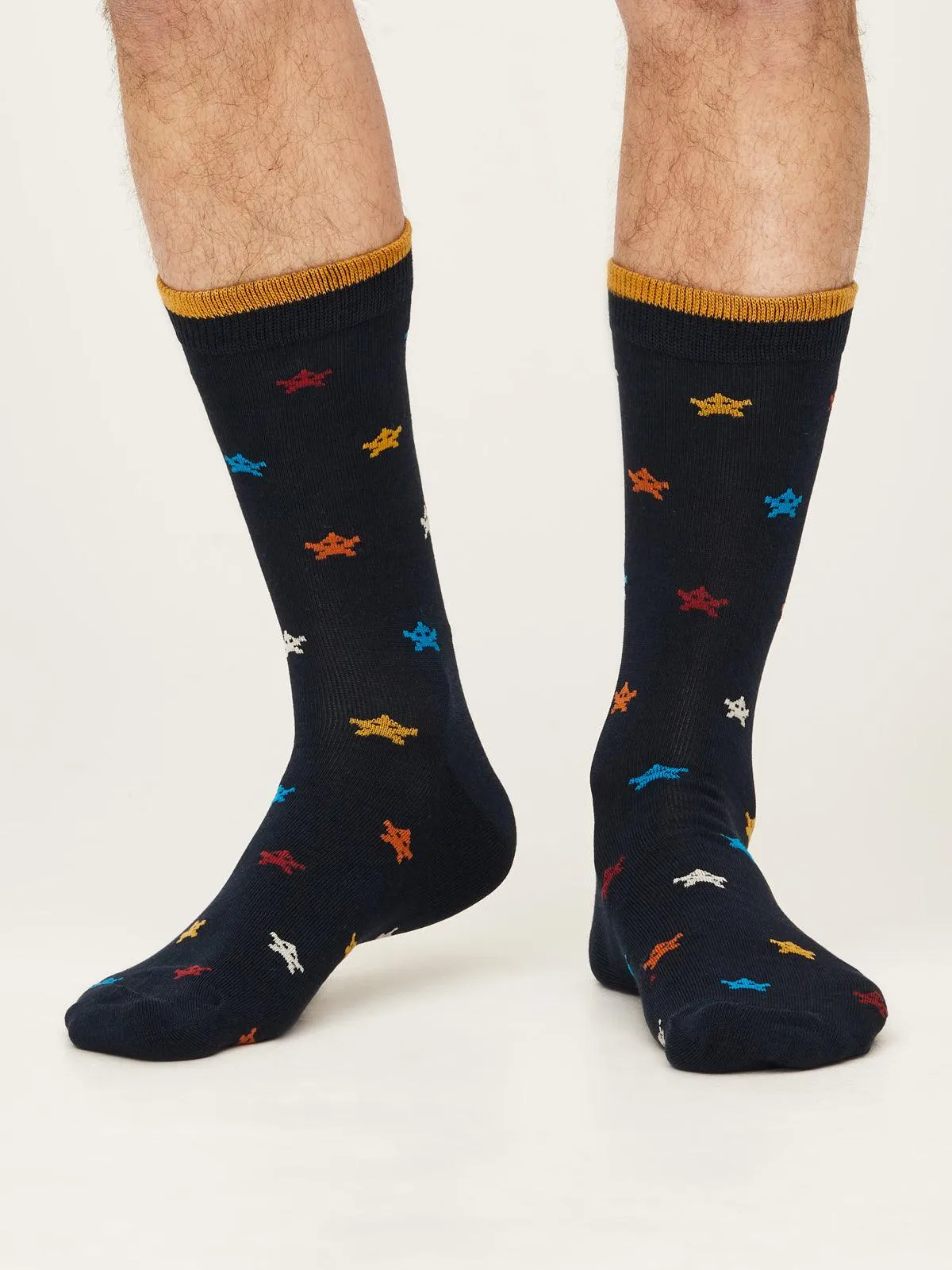 ARCADE  ROCKETS BOX OF 4 SOCKS - MULTI