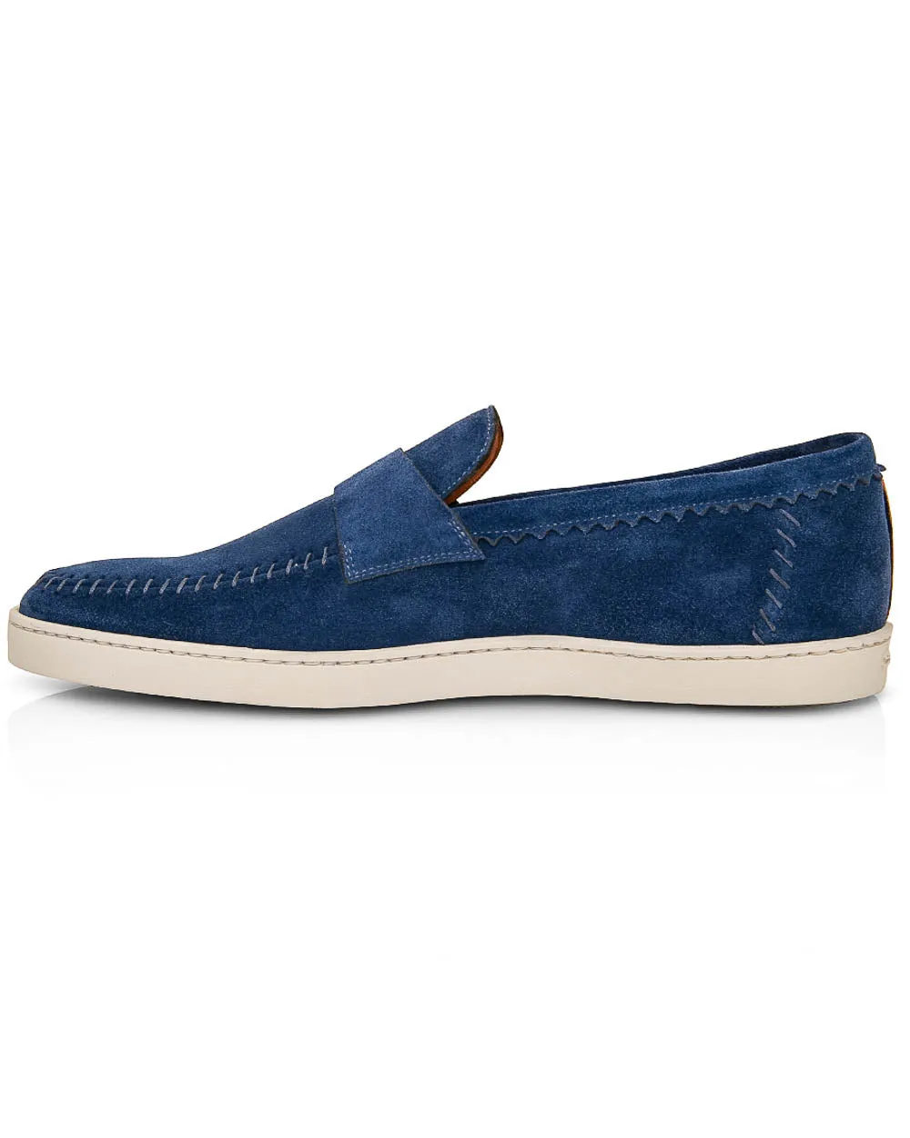 Banker Suede Loafer in Royal Blue