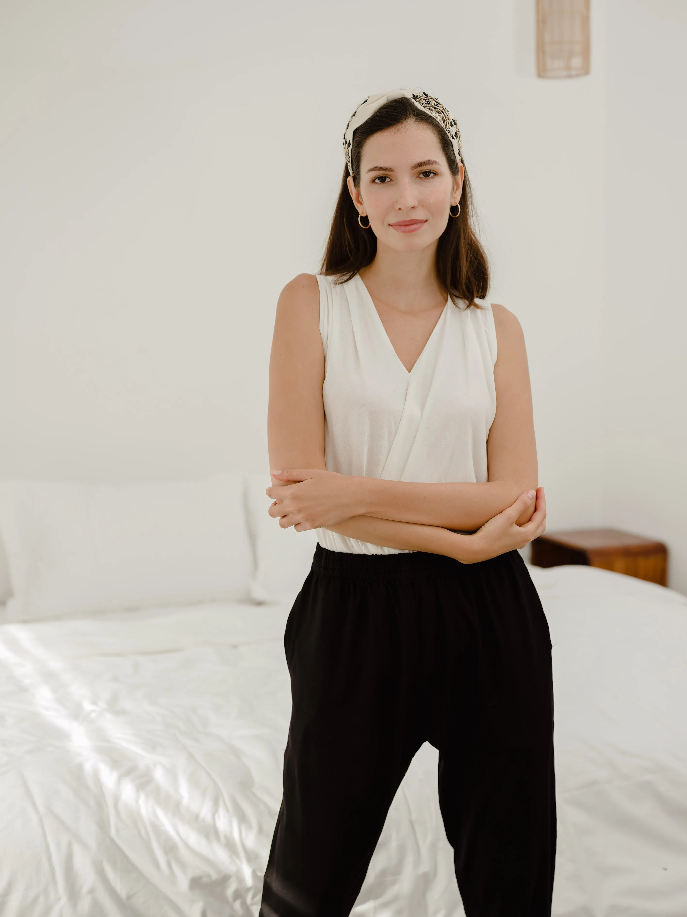 Bella Wrap Bamboo Sleeveless Top
