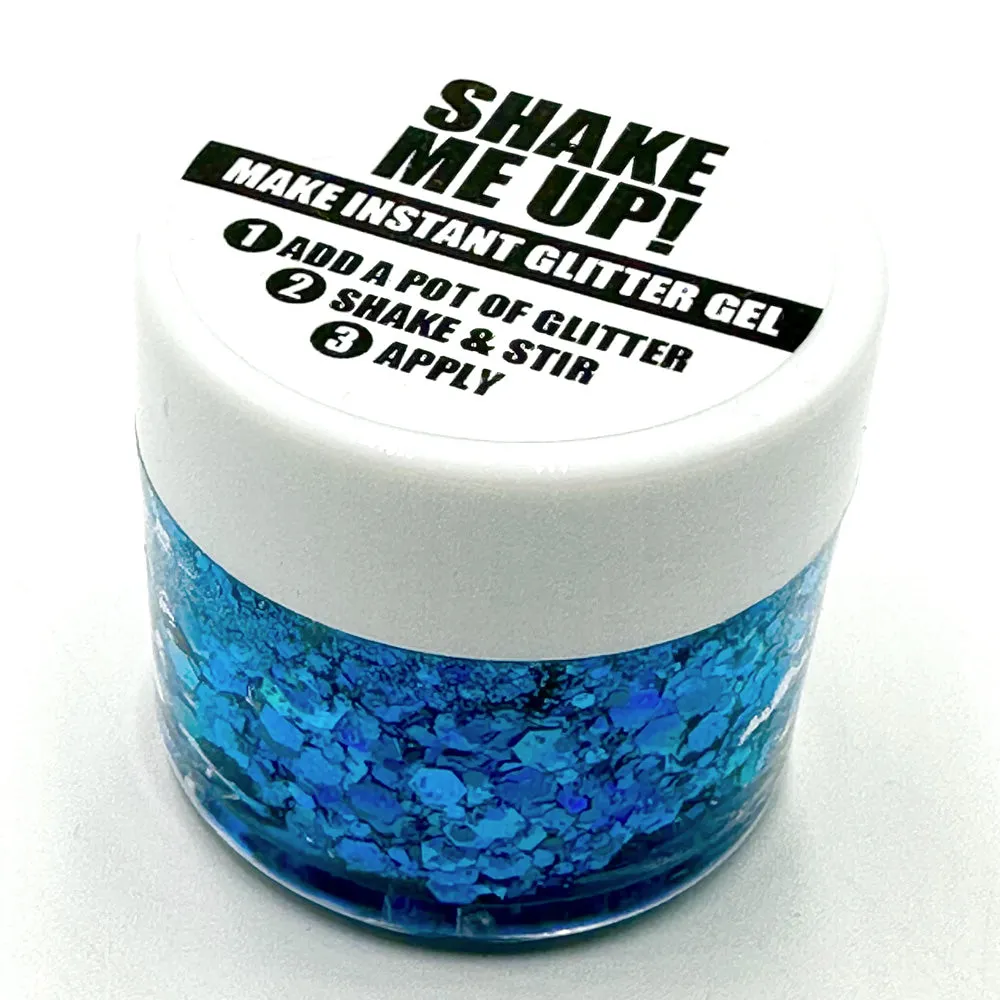 Biodegradable Glitter Gel - Holographic Marine Blue (Chunky Mix)