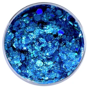 Biodegradable Glitter Gel - Holographic Marine Blue (Chunky Mix)