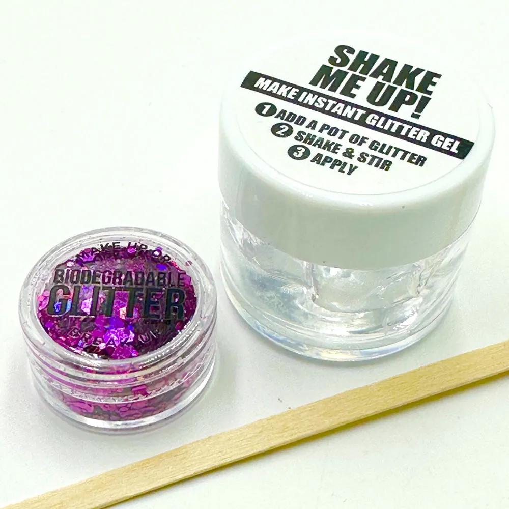 Biodegradable Glitter Gel - Holographic Pinky Purple (Chunky Mix)