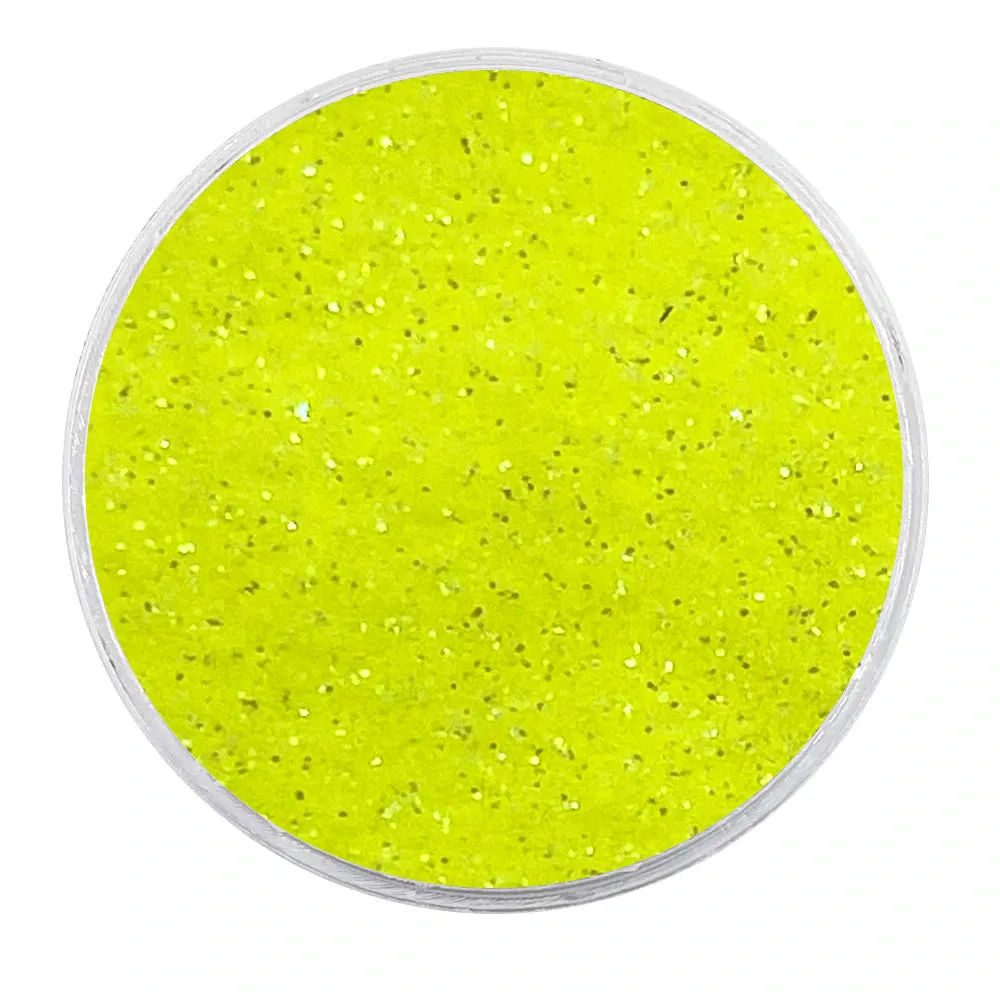 Biodegradable UV Iridescent Yellow Glitter - Fine Glitter