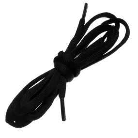 Birch's Oval Half Round 1/4" Shoe Laces - Black
