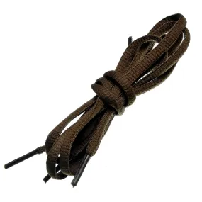 Birch's Oval Half Round 1/4" Shoe Laces - Chocolate