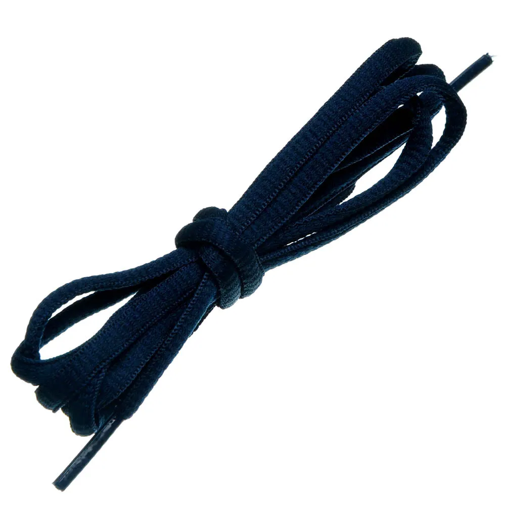 Birch's Oval Half Round 1/4" Shoe Laces - Navy