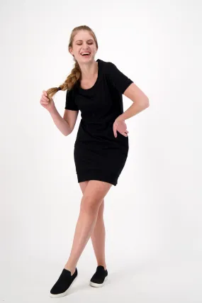 Black Comfy Pocket Dress