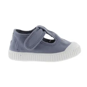 Blue Canvas T-Strap