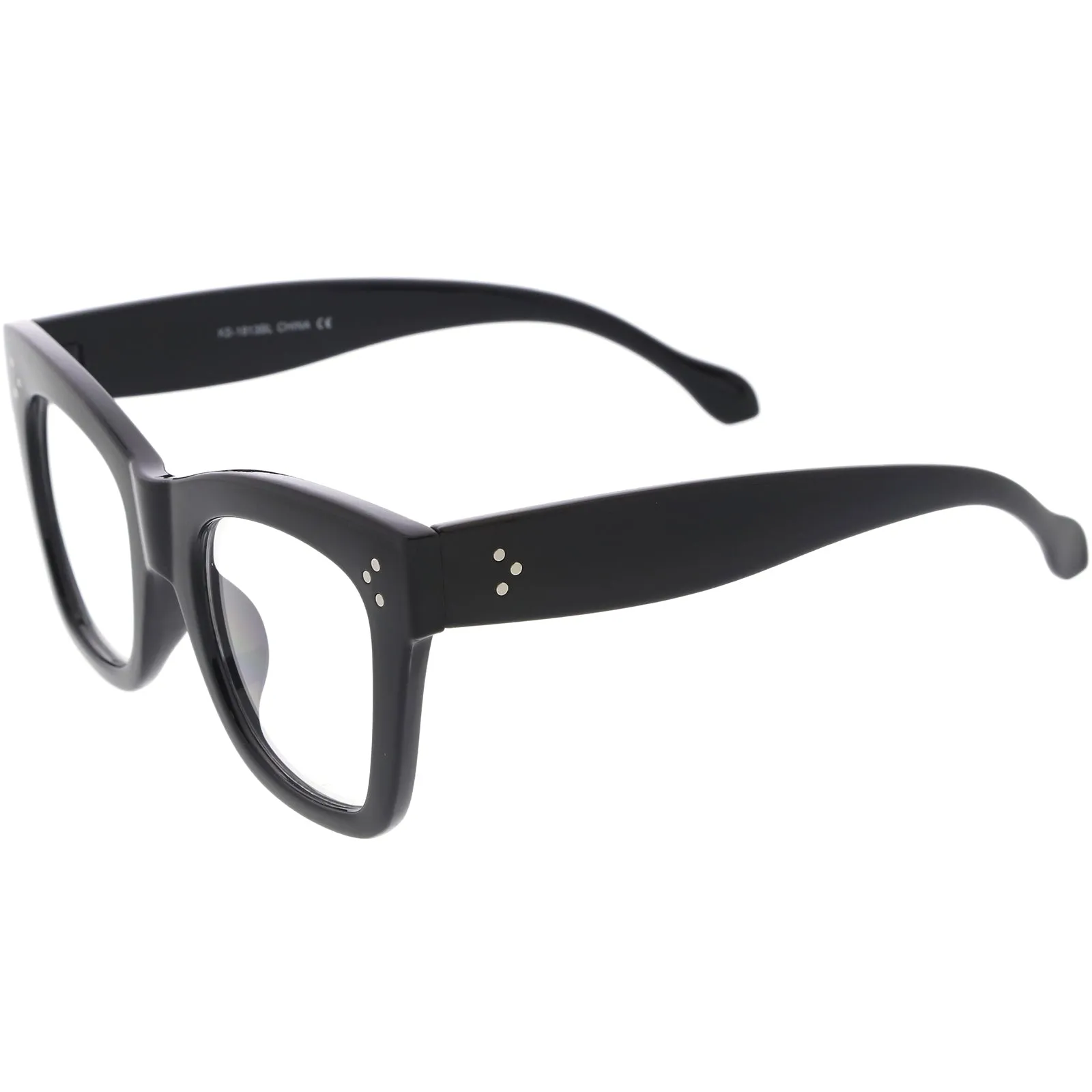 Blue LIght Blocking Horn Rimmed High Fashion Chunky Glasses 48mm