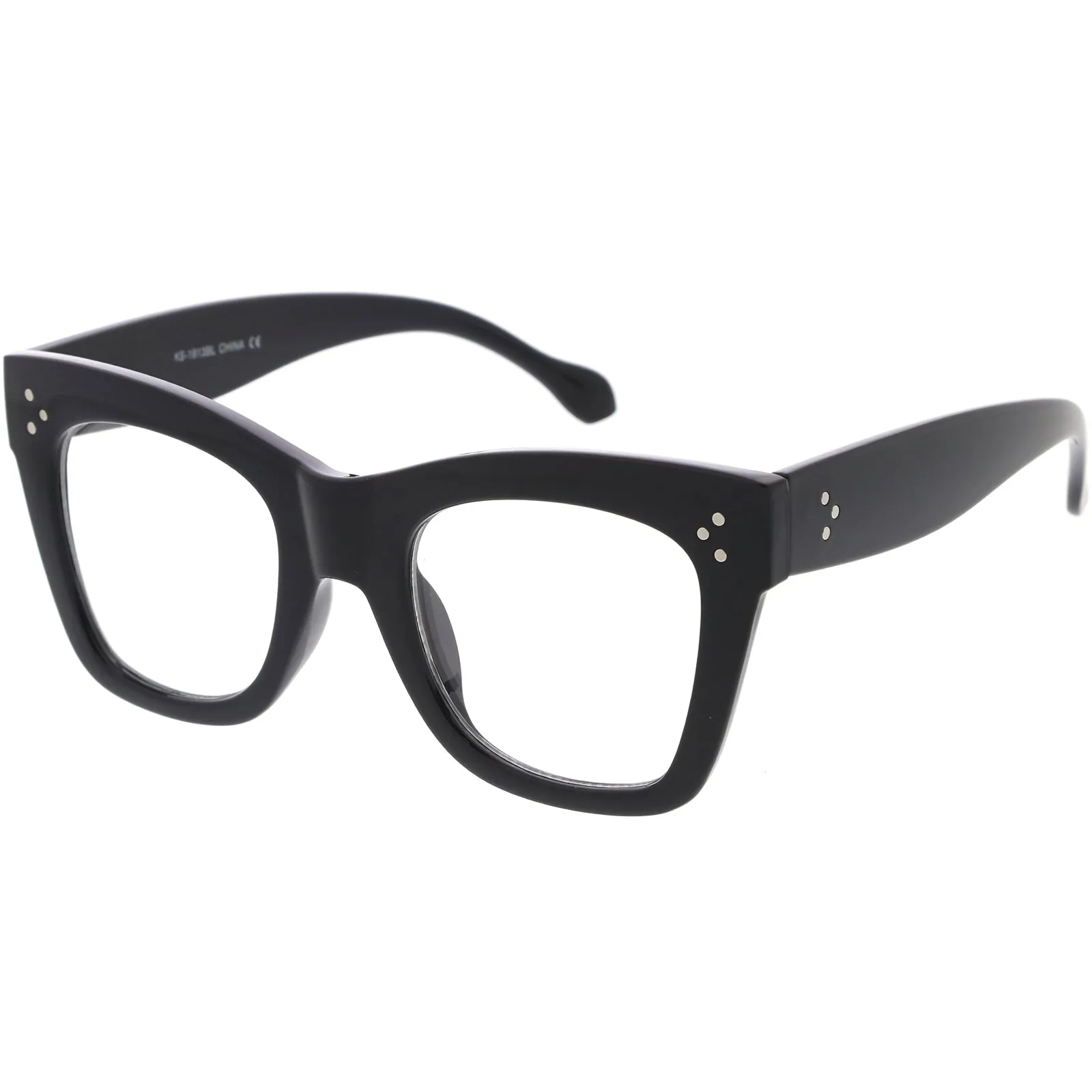 Blue LIght Blocking Horn Rimmed High Fashion Chunky Glasses 48mm