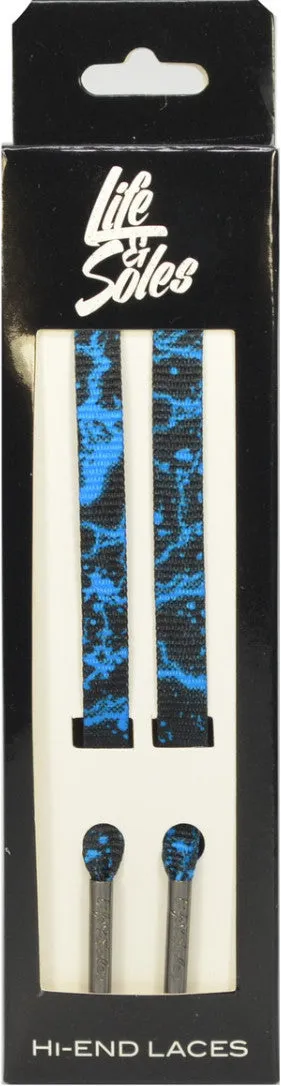 Blue Lightning Shoelaces