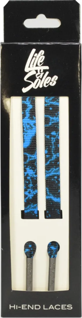 Blue Lightning Shoelaces