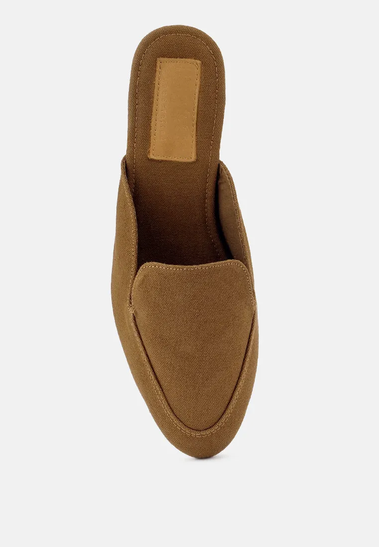 Calico Organic Canvas Mules
