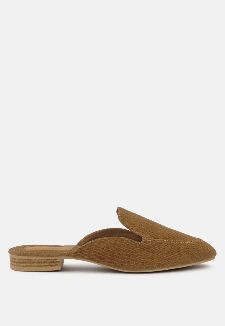 Calico Organic Canvas Mules