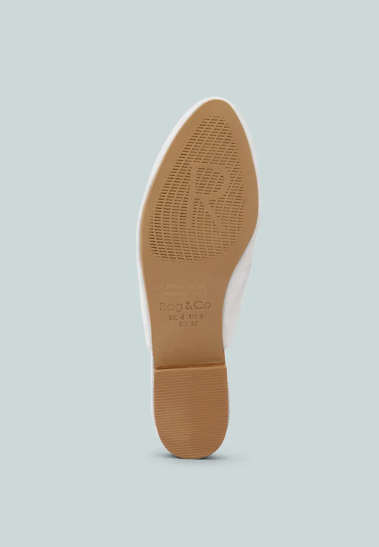 Calico Organic Canvas Mules