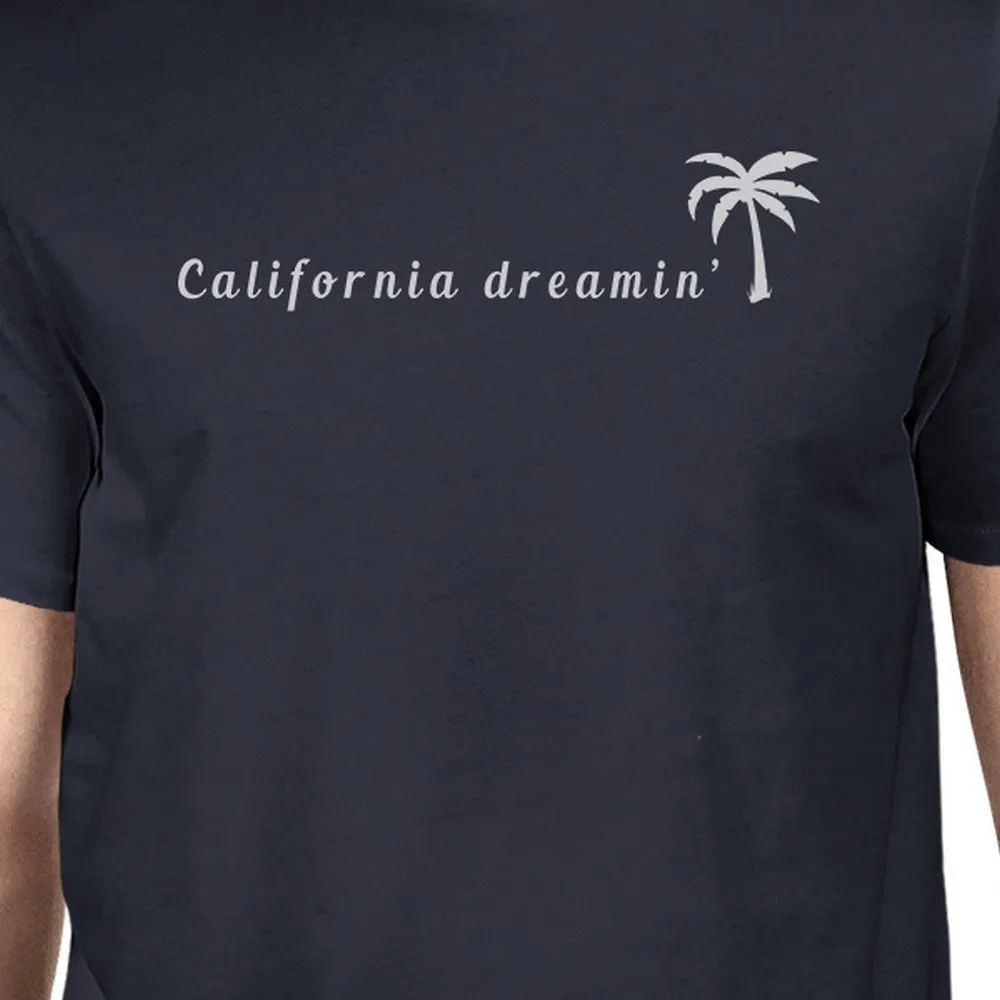 California Dreaming Mens Navy T-Shirt Lightweight Summer Shirt