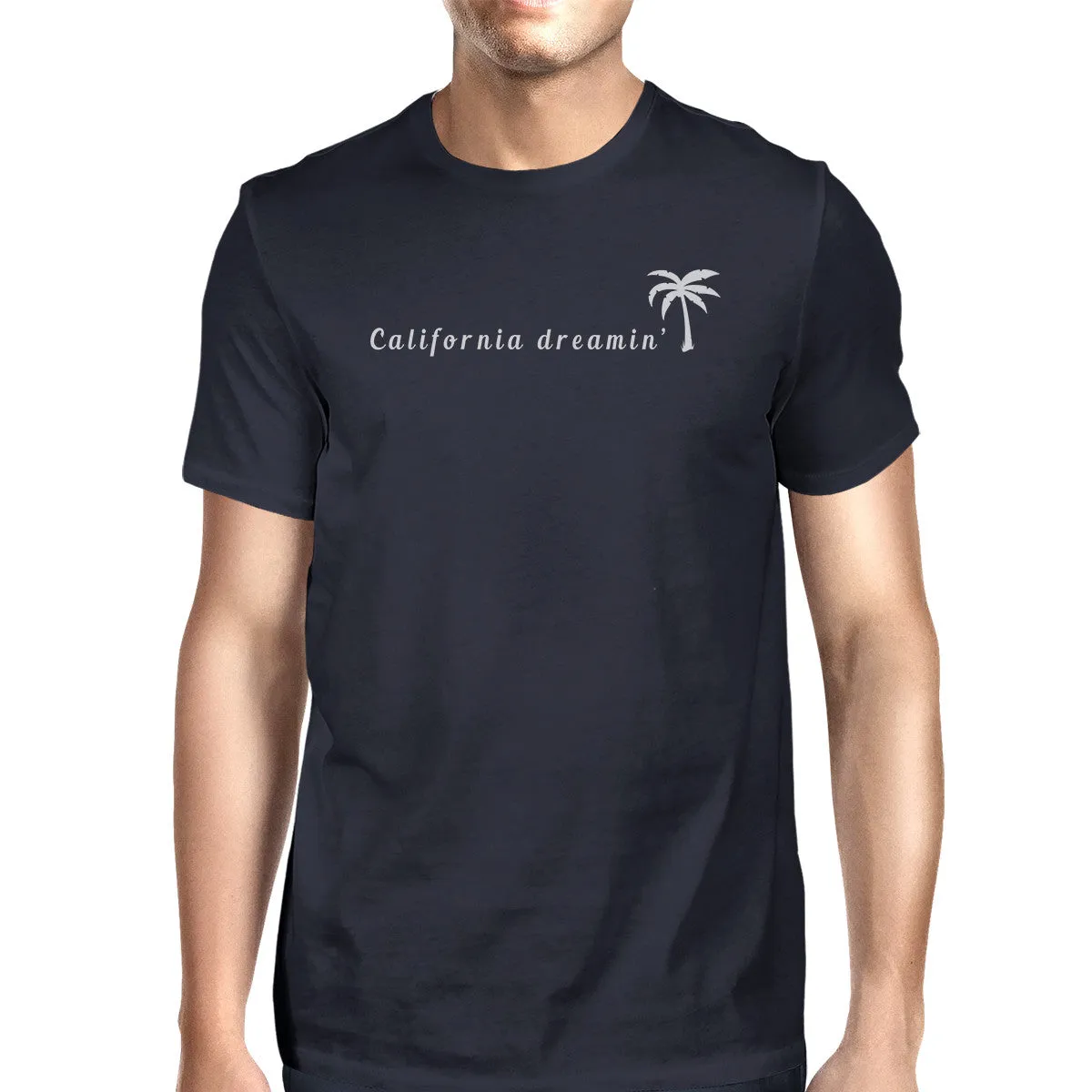 California Dreaming Mens Navy T-Shirt Lightweight Summer Shirt