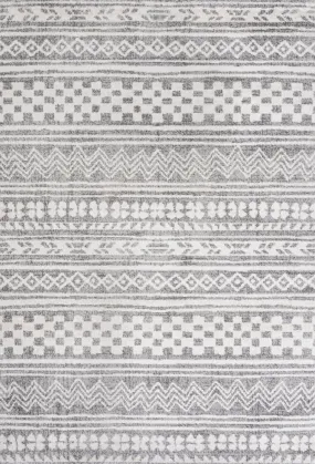 Chamaeleon Imlil Tribal Geometric Stripe Area Rug