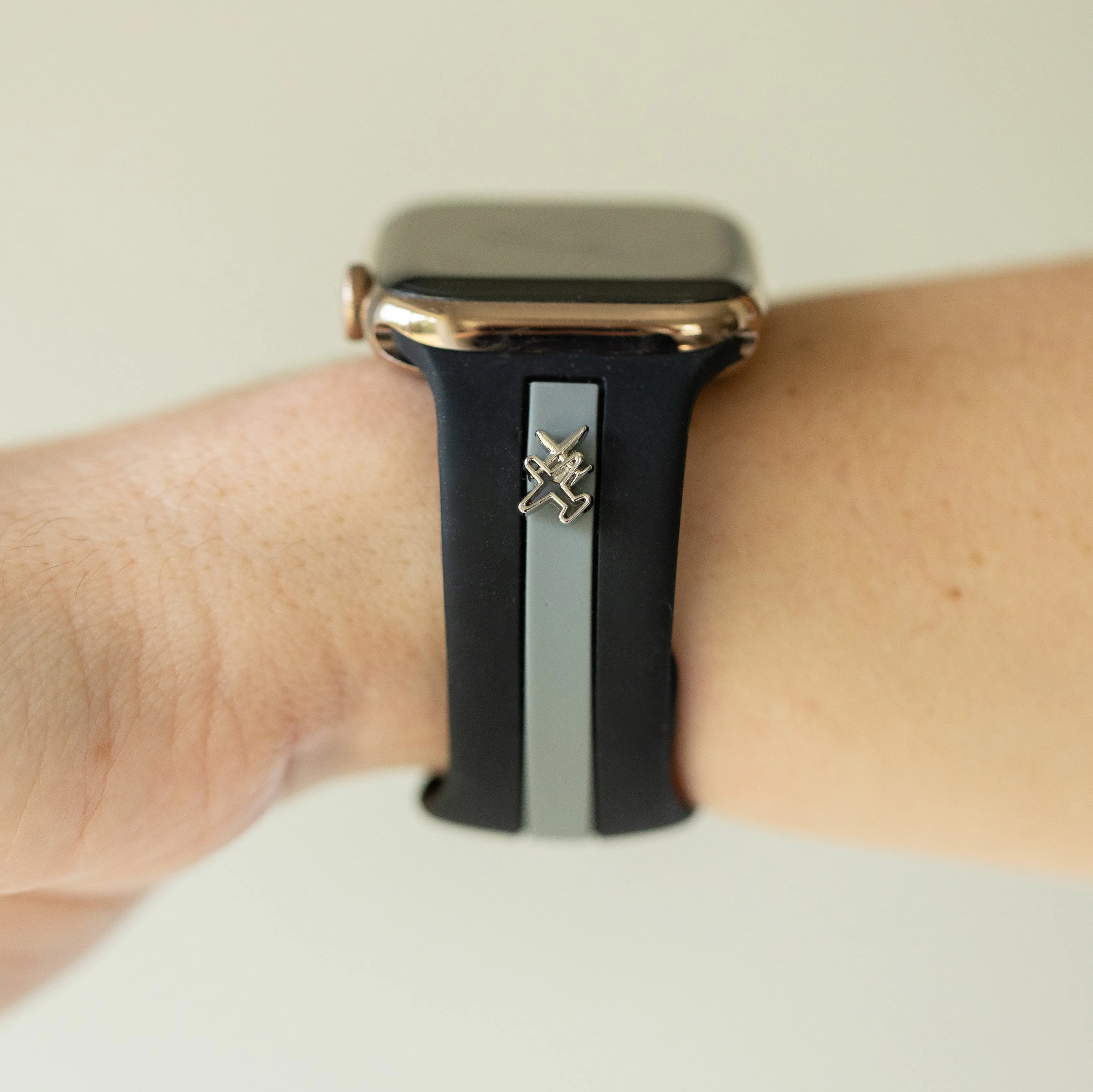 Come Fly With Me✈️ Black & Gray Smart Watch Band