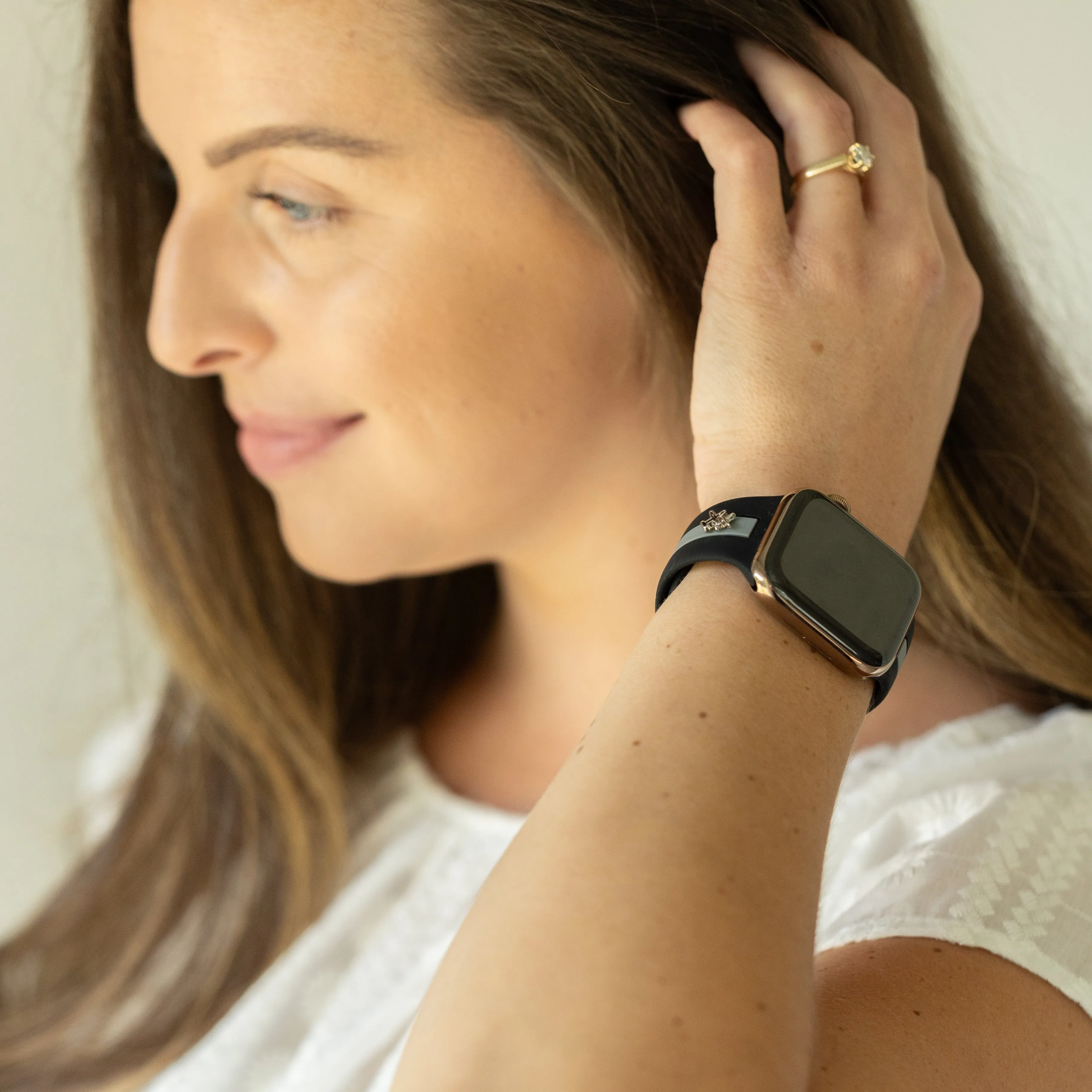 Come Fly With Me✈️ Black & Gray Smart Watch Band