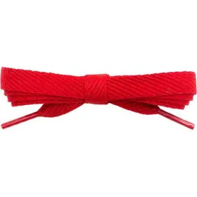 Cotton Flat 3/8" - Red (12 Pair Pack) Shoelaces