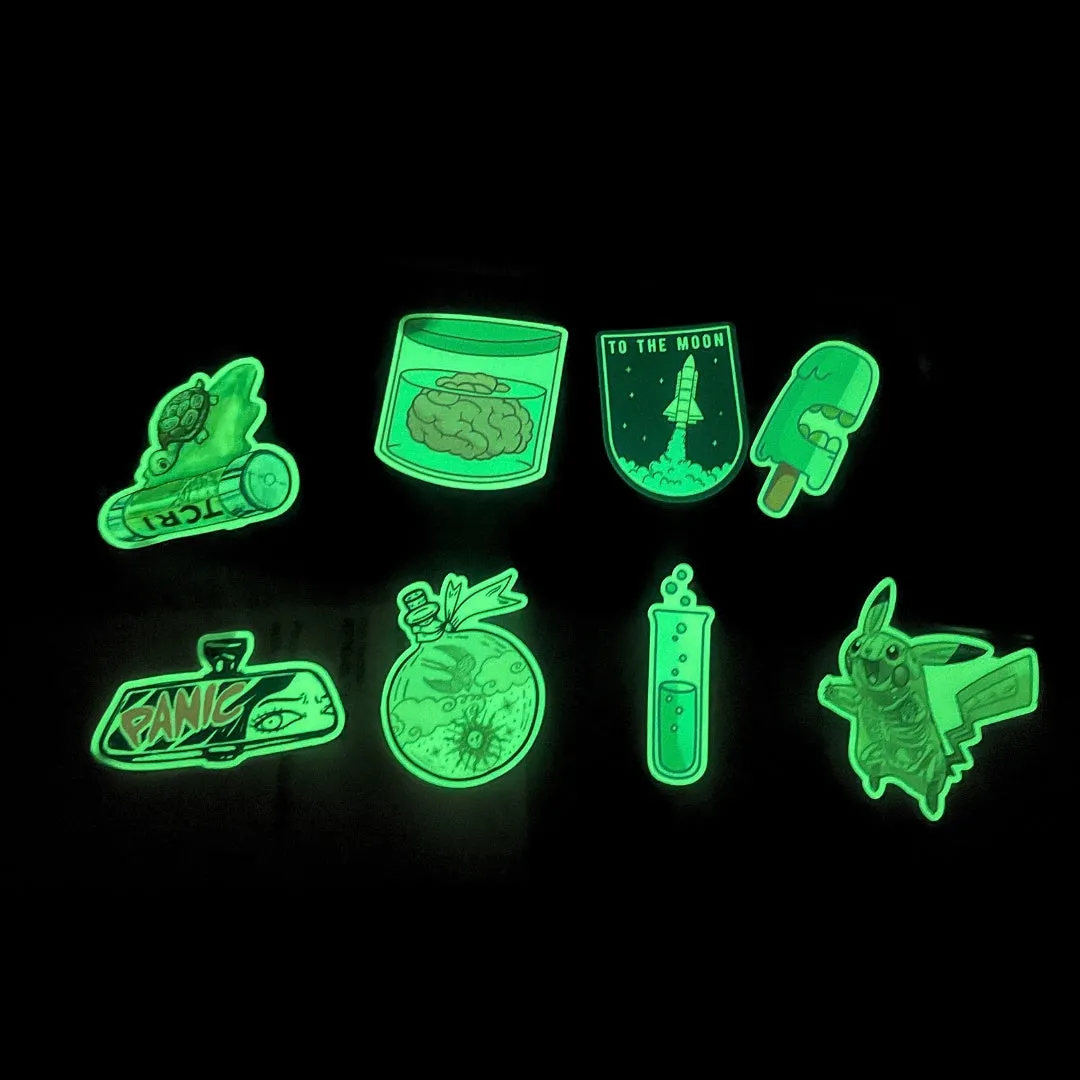 Custom Glow in the Dark Stickers