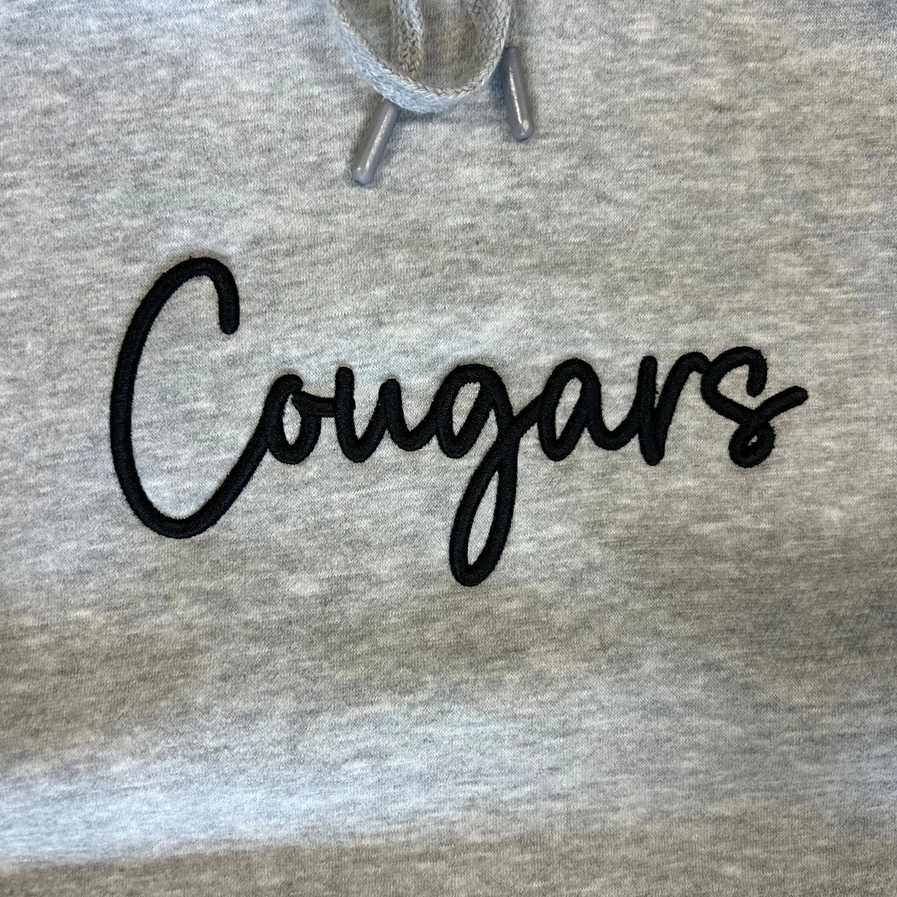 Custom Varsity Piped Sweatshirt with Mascot Embroidery & Puff Foam Detail