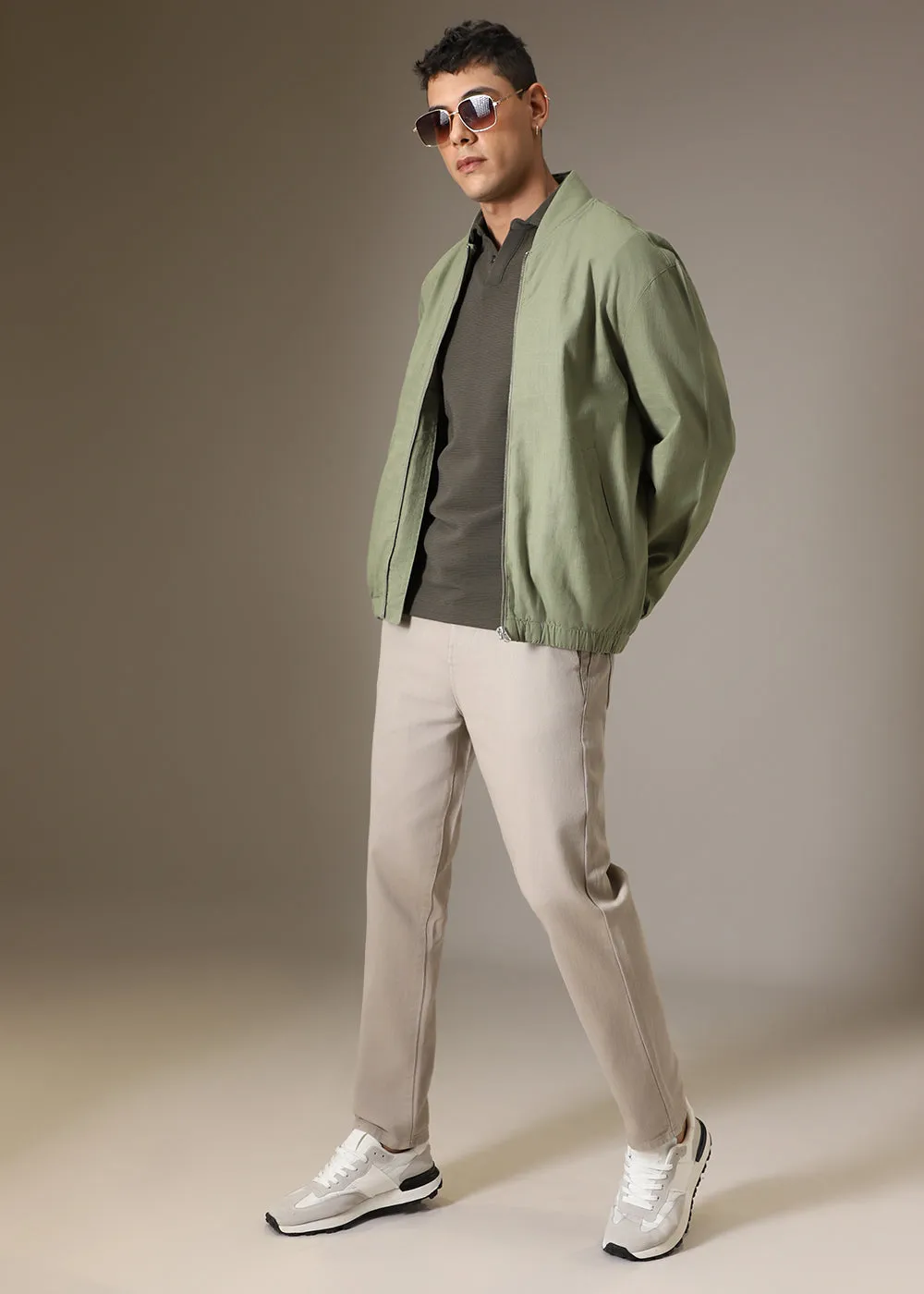 Dark Beige Drill Denim