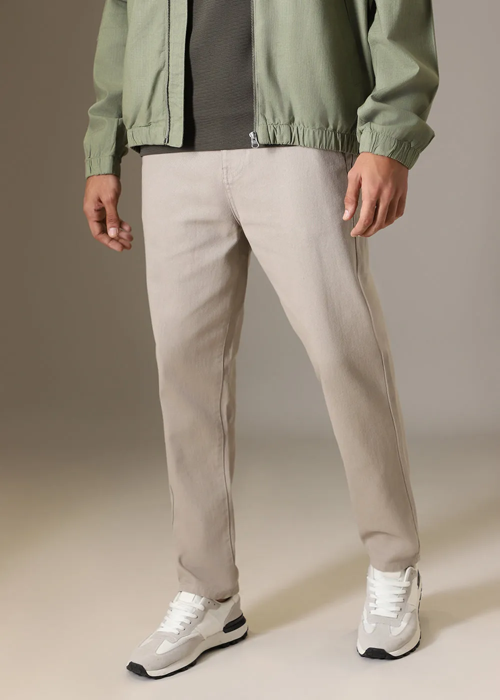 Dark Beige Drill Denim
