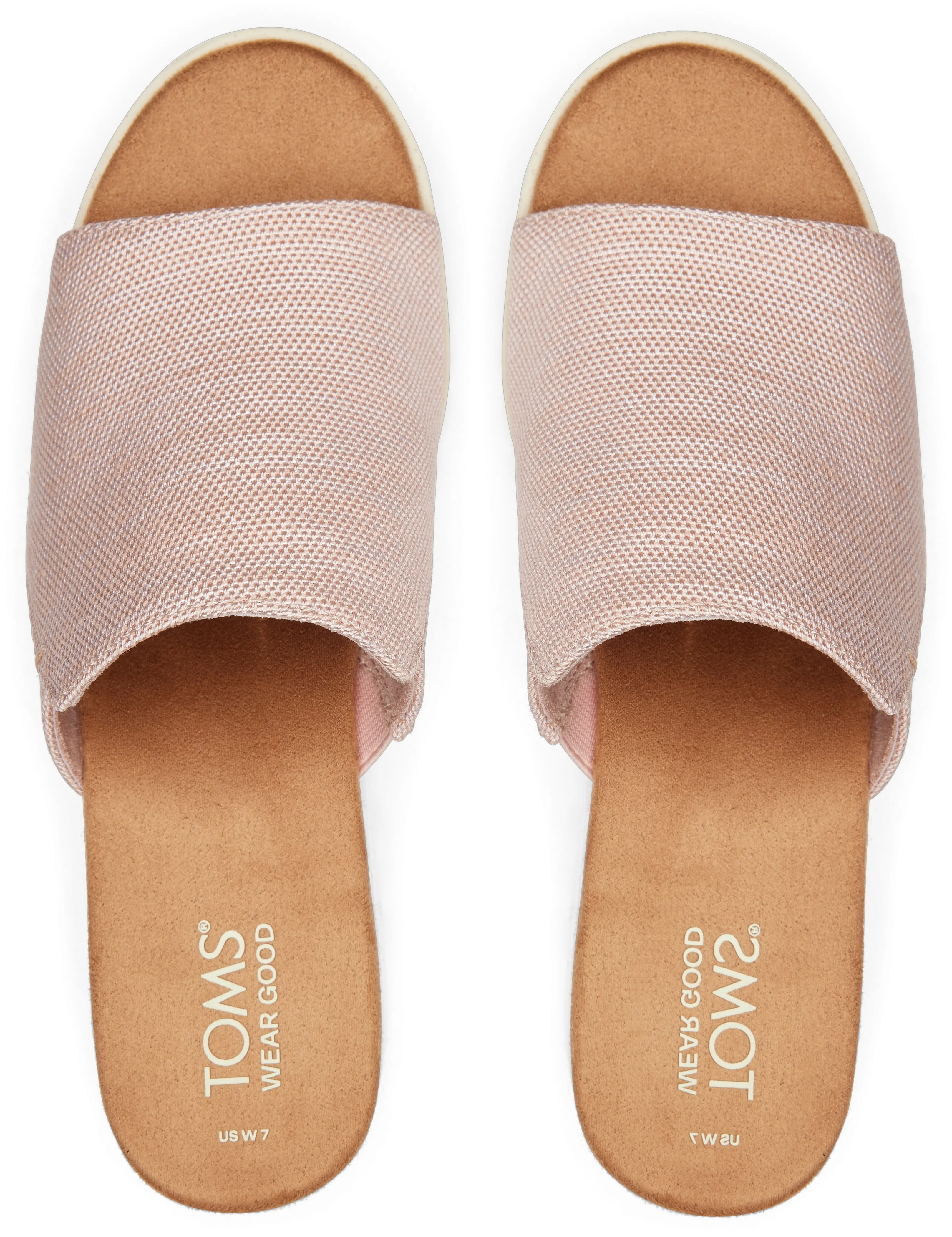 Diana Mule Sandal - Ballet Pink Canvas