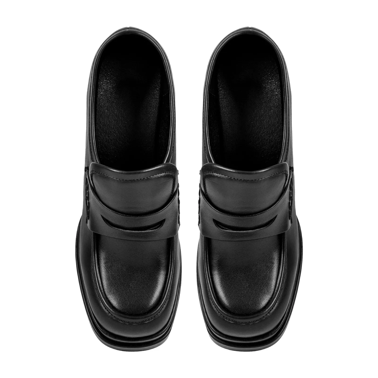 Double Platforms Chunky High Heel Loafers Pumps