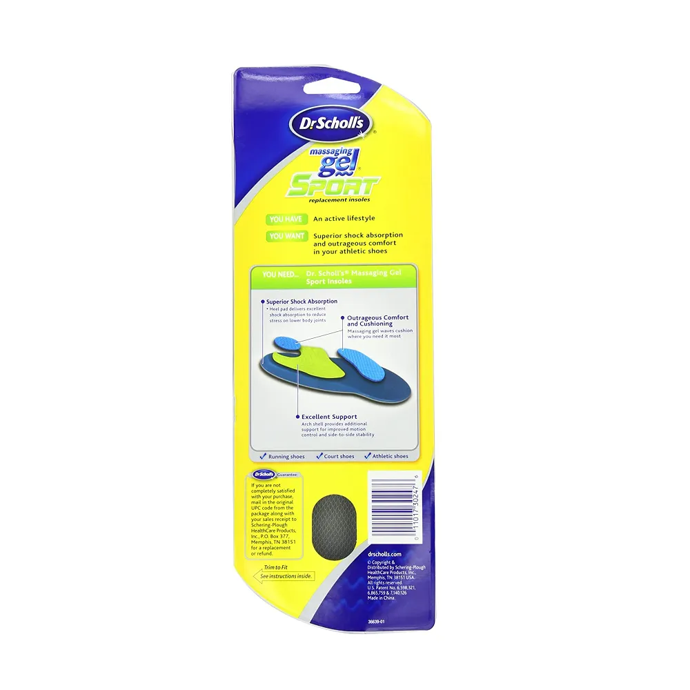 Dr. Scholl's Massaging Gel Sport Replacement Insoles