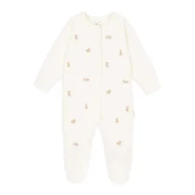 Embroidered Jersey Sleepsuit - Bunnies
