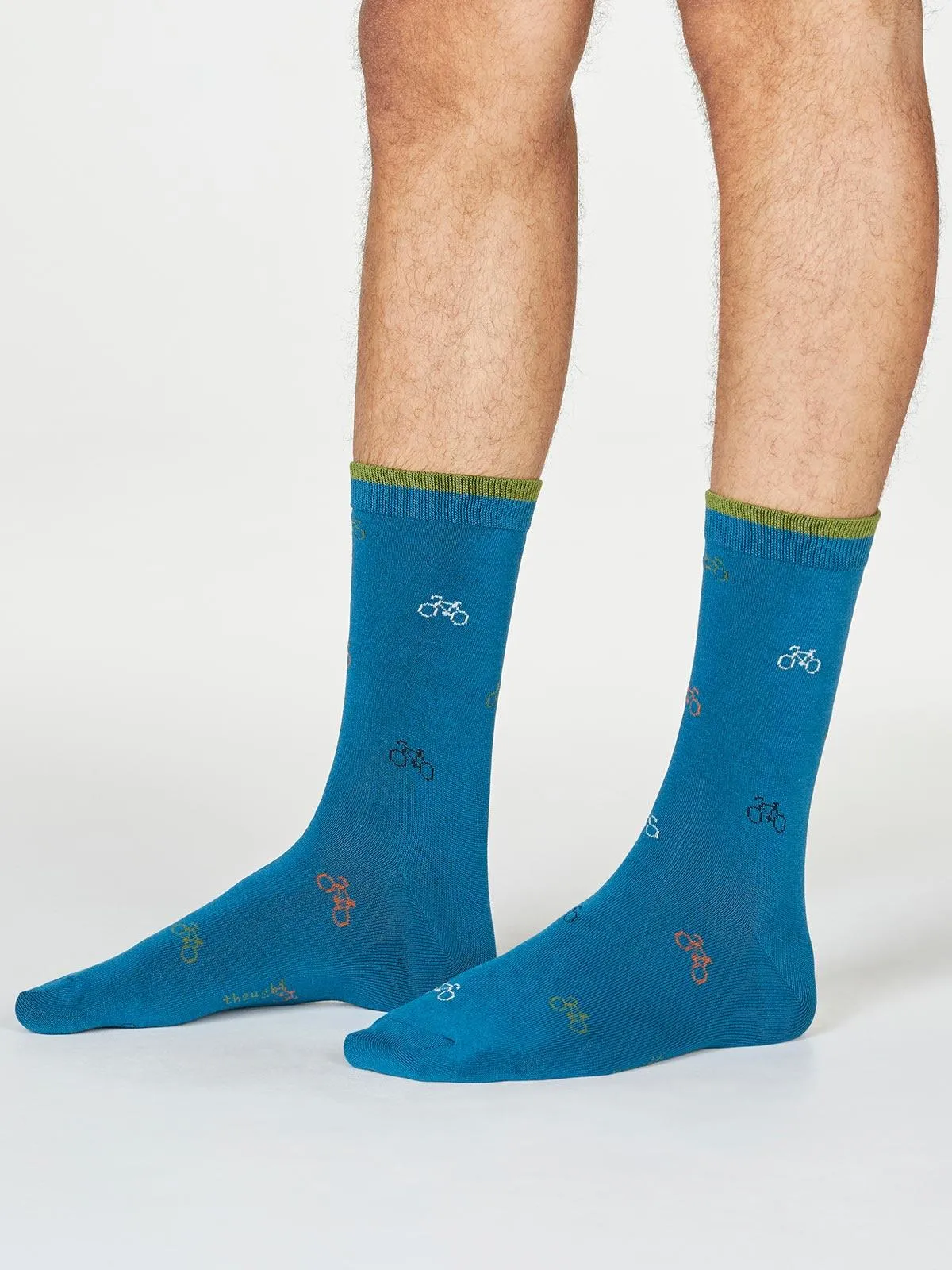 Fergus Bicycle Socks - Ink Blue