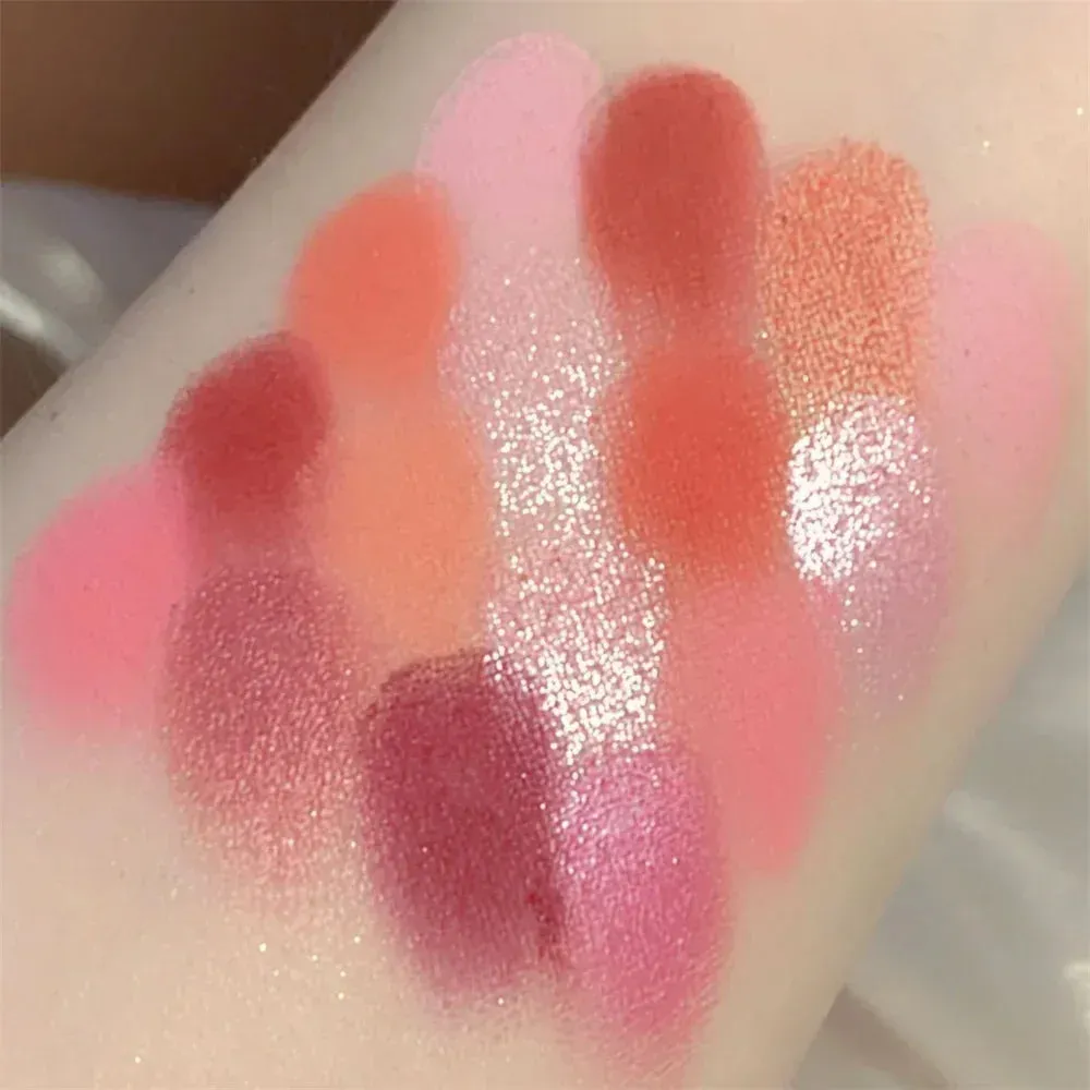 FLYTONN-16 Colors Matte Eye Shadow Shimmer Pink Purple Green High Pigment Brightening Waterproof Lasting Charming Eyes Cosmetics Makeup