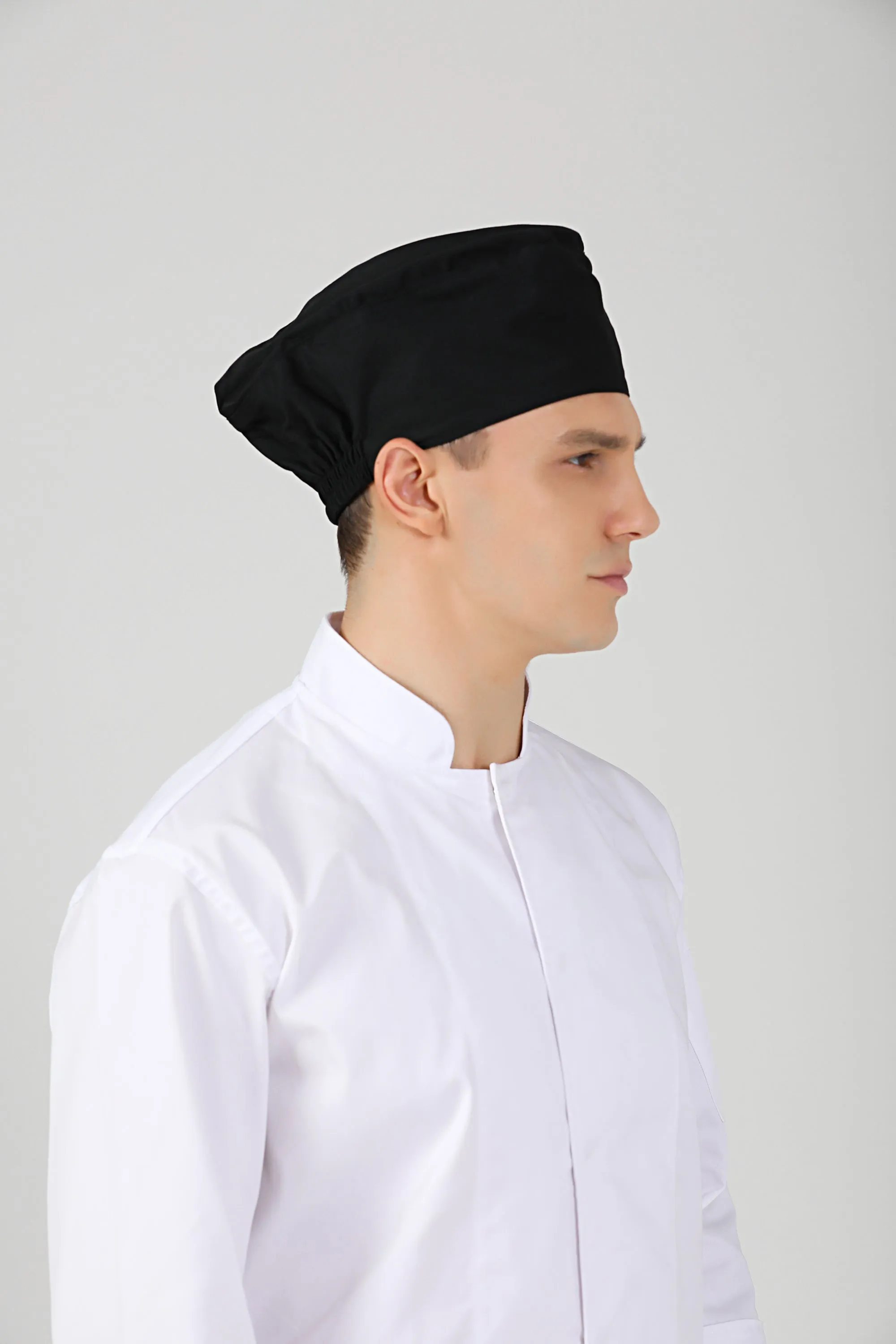 Freesia Black Chef Beanie, No Vent