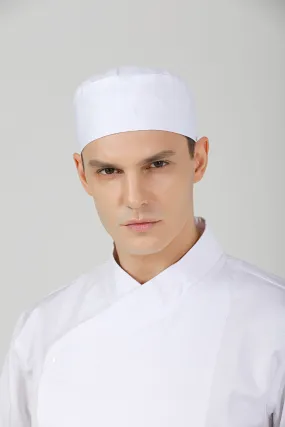 Gladiolus White Chef Beanie, Dri-fit Vent