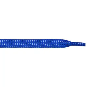 Glitter Flat 3/8" - Blue (12 Pair Pack) Shoelaces