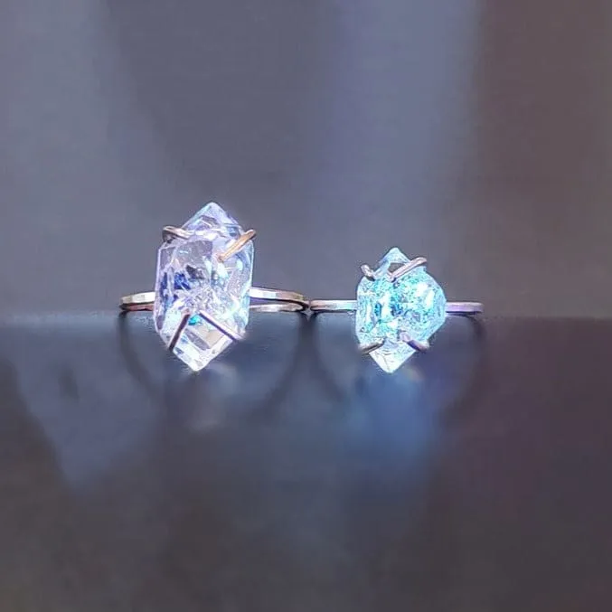 Glowing Herkimer Ring