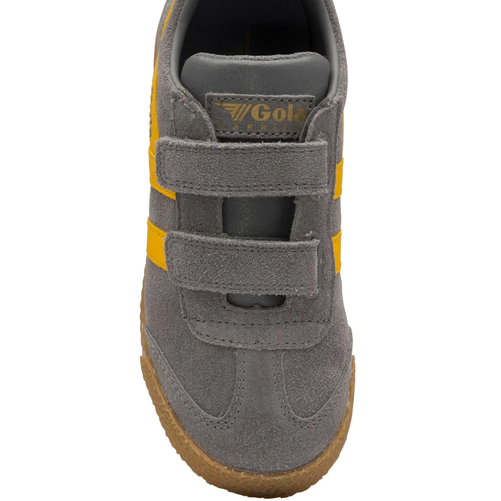 Gola Classics Kids Harrier Strap Suede Trainers - Ash