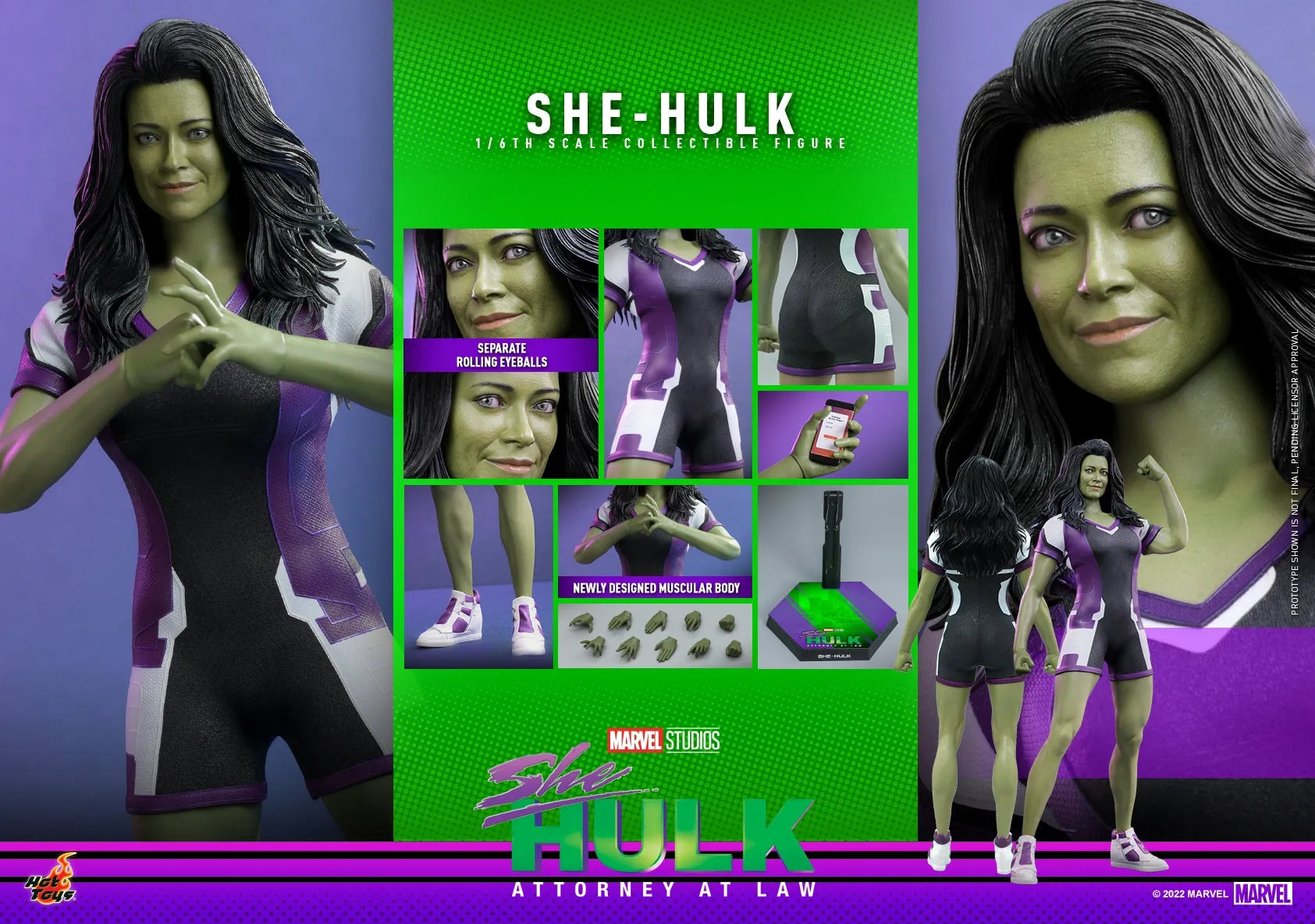 Hot Toys - TMS093 - She-Hulk: Attorney At Law - 1/6th scale She-Hulk Collectible Figure