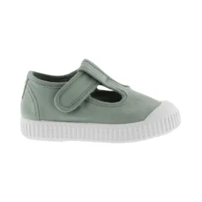 Jade Canvas T-Straps