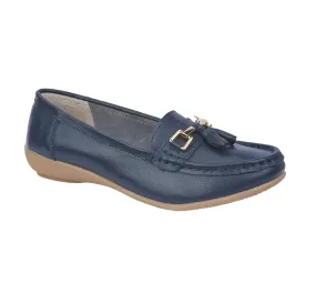 Jo & Joe Womens Loafer Nautical Royal Blue